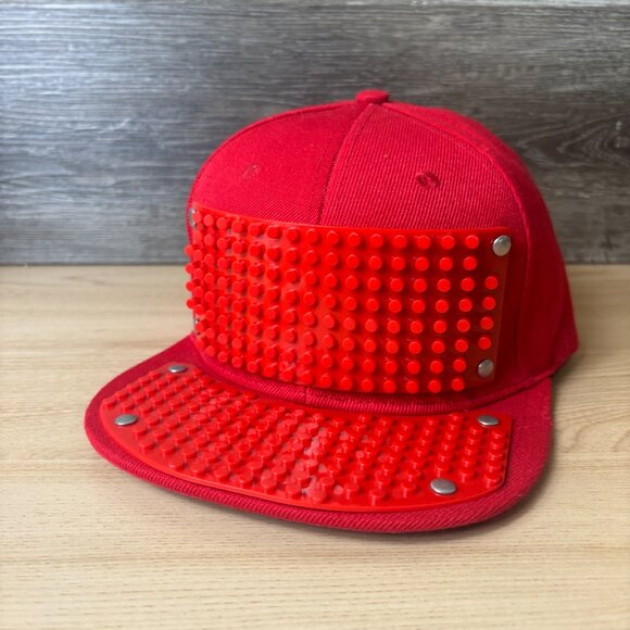 Elope Hat Cap Snapback Red Lego Building Blocks Brim Outdoors - Picture 3 of 11